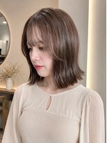 ヘアーズ ラスタ(Hair's RASTA)&nbsp;シアーベージュ外ハネミディ