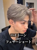 ヘアプレイスソル (HAIR PLACE SoL)&nbsp;ハイトーン/アッシュグレー/フェザーショート
