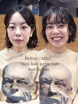 ニーィ バイ カータ(Niii by CARTA)&nbsp;Mini bob perm hair/azu