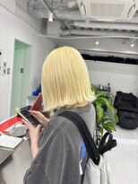 ギア(GEAR.) 切りっぱなしボブ×ハイトーンブロンド☆抜きっぱなしブロンド