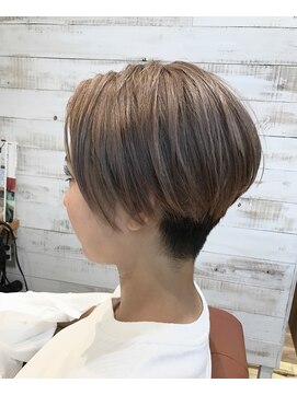 レンク(LENC) Coast.かりあげショート×ミルクティーアッシュ