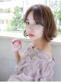 センターパート 外ハネ 切りっぱなしボブ★★
