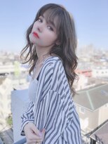 ジーナ 札幌(Zina)&nbsp;小顔セミウェットウェーブピンクベージュハイライトカラー