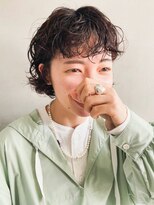 テトヘアー(teto hair)&nbsp;ミニボブ ・パーマ・くるくる・ショートバング