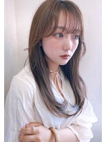 アリスバイアフロート 自由が丘(ALICe by AFLOAT) 抜け感シースルーバング/小顔◎後れ毛カット/レイヤーカット