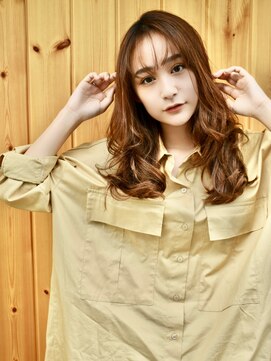 ブゾン(buZon) シースルーバング ×艶感立体ウェーブ