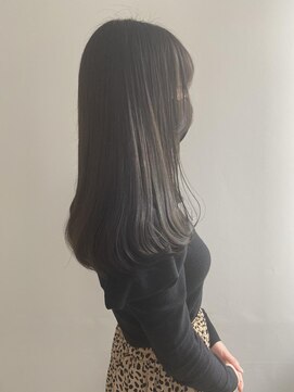 エル セルカ 高田馬場(el CERCA) 艶感透明感◎ロングアイスグレージュ【el CERCA高田馬場/新宿】