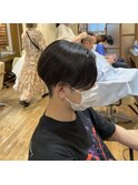 ナチュラルストレートセンターパート