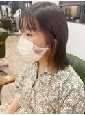 【山田】切りっぱなし外ハネボブインナーカラー