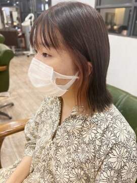 マリアバイアフロート(Maria by AFLOAT) 【山田】切りっぱなし外ハネボブインナーカラー