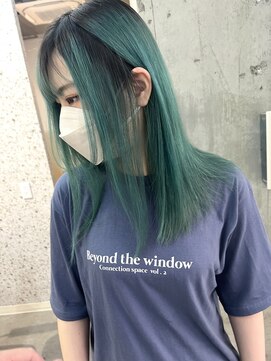 ラニヘアサロン(lani hair salon) 【天神/大名】グリーン【ハイトーン】