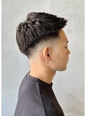 サイドグラデーションアイロンパーマ y