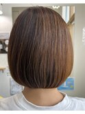 丸みのあるボブスタイル