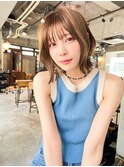 ブラウンアッシュ×ハイライト