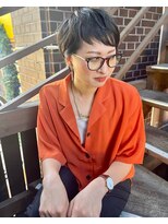 ヘアメイク マルナ 本店(HAIR MAKE MALUNA) 【MALUNA ヒマワリ】癖毛活かしオン眉ベリーショート