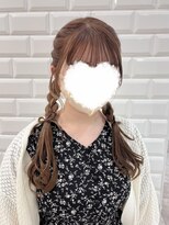 ナチュラルに可愛く＊あみおろしツイン＊新井