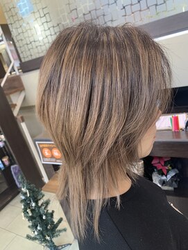 ヴァンカウンシル Kuwana(VAN COUNCIL) 白髪ぼかしバレイヤージュ ミルクティーベージュ