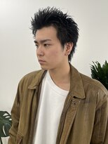 ピープスアンドスー 表参道 渋谷(Peeps&Suu.) メンズカット スパイキーショート 束感ヘア アップバング