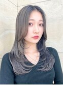 韓国レイヤー/韓国風/顔周り/髪質改善/黒髪/ブリーチなし 立川