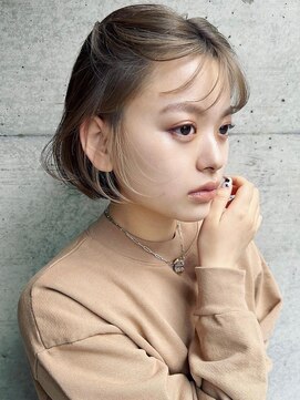 ローブ アオヤマ(LOAVE AOYAMA) イヤリングカラーで楽しむミニボブ　20代30代