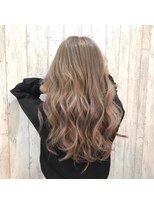 アース 東戸塚店(HAIR & MAKE EARTH) 大人可愛いブリーチなし透明感ミルクティーベージュカラー