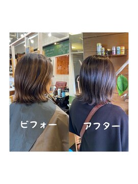 スミカ(sumica) #白髪ぼかし #モカベージュ #外ハネ