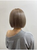 ツヤ髪スタイル　ショートボブ　ニュアンスカラー