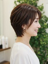 50-60代にオススメ★大人の上品ショートレイヤー
