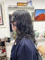 リブロ 三軒茶屋(LIBRO) ミニウルフデジタルパーマミディアムミニボブ