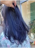本厚木◎ロングブルーカラーブリーチダブルカラーレイヤーカット