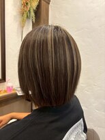 アミリー ひたち野うしく店(Amily)&nbsp;ハイライトバレイヤージュダブルカラーケアブリーチ20代30代