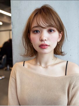 ライリー(riley) rileyワンカール外はねレイヤーボブ