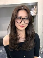 ヴェイン 渋谷(vain)&nbsp;オリーブブラウンレイヤーカット