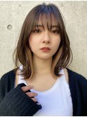 ショートヘア顔周りレイヤーブリーチダブルカラーショートボブ