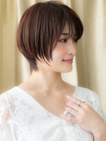 モッズヘア 越谷(mod's hair)&nbsp;ダークブラウンシャギーカットナチュラルショートX越谷30代40代
