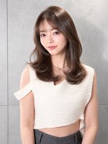 アース コアフュールボーテ 松本庄内店(EARTH coiffure beaute) ナチュラルベージュ_韓国ヘア_顔周りレイヤー_ヨシンモリ