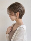 ナチュラルショート/ハンサムショート/グレージュ/吉祥寺