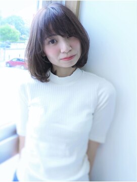 ランガリ ヘアアンドスパ(Rangali Hair&Spa) 前髪が目にかかっても可愛いベージュボブ