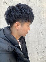 レーヴ(Reve) men's刈り上げstyle×deep blue【レーヴ】