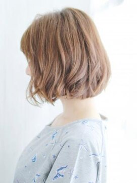 ヘアメイク ナル(hair make nalu) 外ハネニュアンスカールボブスタイル
