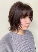 お洒落ショートボブウルフ