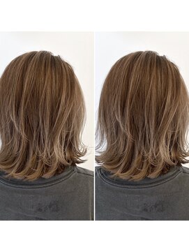 チョビー 銀座(chobii) チョビー銀座桜井ハイライトグレージュイルミナカラーグラデ