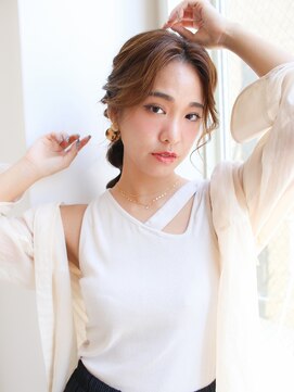 ラックスビー マハロ 江坂駅前店(LUXBE MAHALO) ラフニュアンス編みおろしアレンジ【LUXBE江坂店】