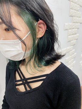 オーティティ(O-TETE) O-tete グリーン系インナーカラー