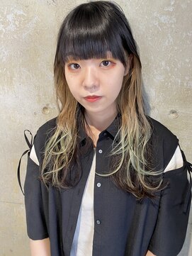 リブロ(liblo) ベージュ × グリーン／イヤリングカラー