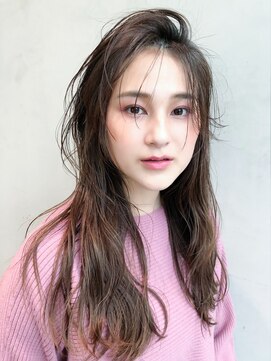 アイティー バイ アルバム 中野店(IT by ALBUM) シースルーバング_外ハネボブセクションカラー_48711