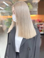 ディア(.eer)&nbsp;透明感ハイトーン♪ホワイトミルクティーブロンド/ケアブリーチ