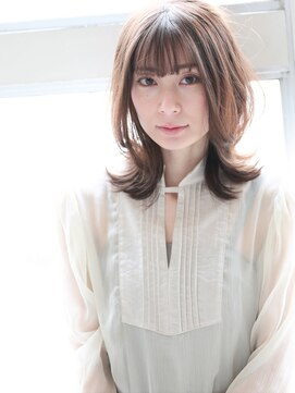 ヘアープロデュース ジェネシス(hair produce genesis) ◇genesis◆透明感溢れるくびれセミロング＋イルミナカラー