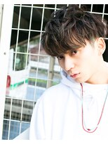 アントワープトーキョー(antwerp TOKYO)&nbsp;『力石サトシ』波巻きハイライトツーブロックマッシュ