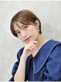 耳掛けショートボブ